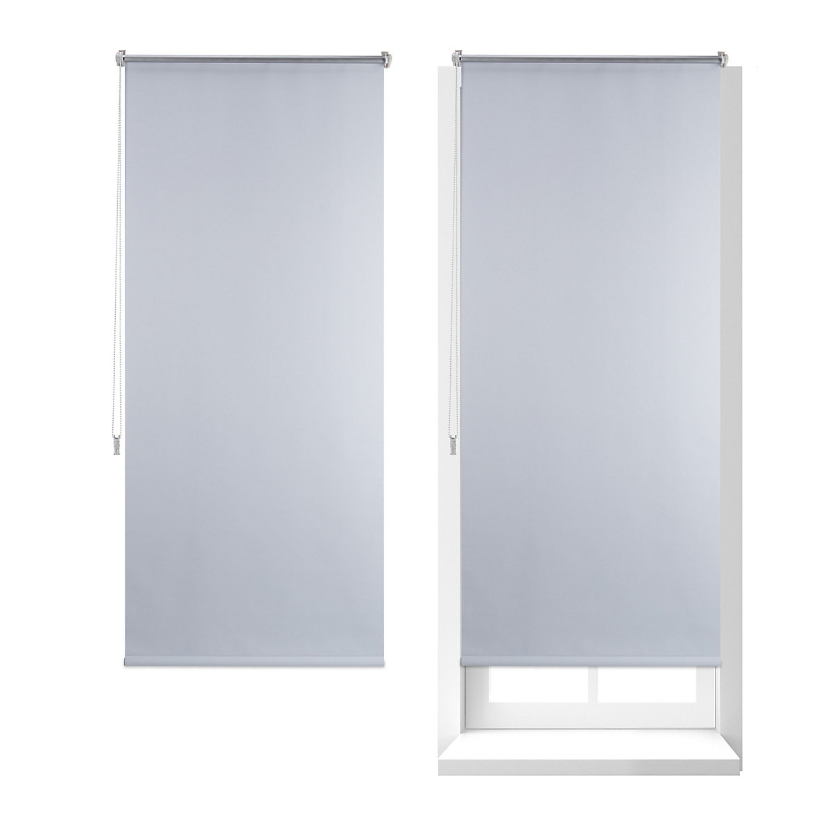 2 x Thermo Verdunklungsrollo Hitzeschutz Rollo Klemmrollo