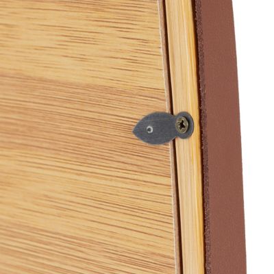 Ovaler Wandspiegel mit Riemen, beige, relaxdays | yomonda