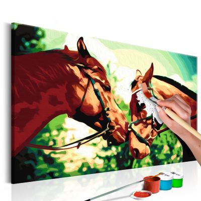 artgeist Malen nach Zahlen Pferde mehrfarbig Gr. 60 x 40 | 05902157049817