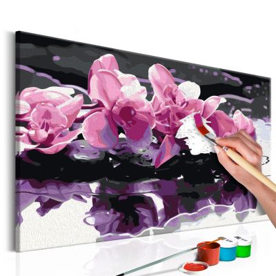 artgeist Malen nach Zahlen Violette Orchidee mehrfarbig Gr. 60 x 40 | 05902157049862