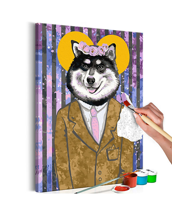 artgeist Malen nach Zahlen Dog in Suit mehrfarbig Gr. 40 x 60 | 05902157051391 artgeist Malen nach Zahlen Dog in Suit mehrfarbig Gr. 40 x 60 | 05902157051391