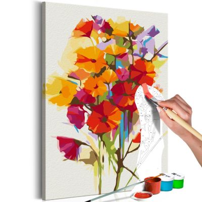 artgeist Malen nach Zahlen Summer Flowers mehrfarbig Gr. 40 x 60 | 05902157051117
