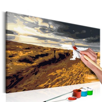 artgeist Malen nach Zahlen Wilder Strand mehrfarbig Gr. 60 x 40 | 05902157049749
