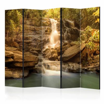 Image of artgeist Paravent Sunny Waterfall II [Room Dividers] mehrfarbig Gr. 225 x 172