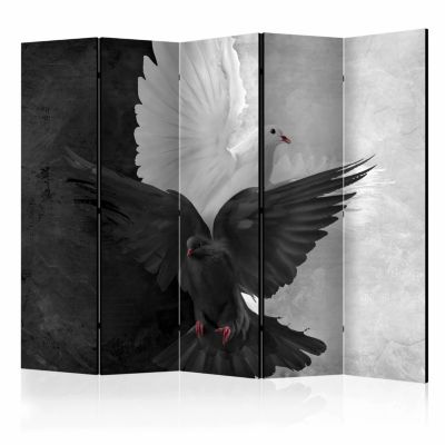 Image of artgeist Paravent Good vs Evil II [Room Dividers] schwarz/weiß Gr. 225 x 172