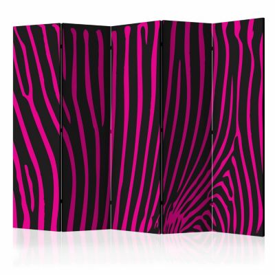 Image of artgeist Paravent Zebra pattern (violet) II [Room Dividers] mehrfarbig Gr. 225 x 172