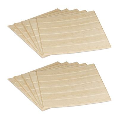 30 x Wandpaneele Holzoptik natur Holzpaneele 70x70 Dekopaneele