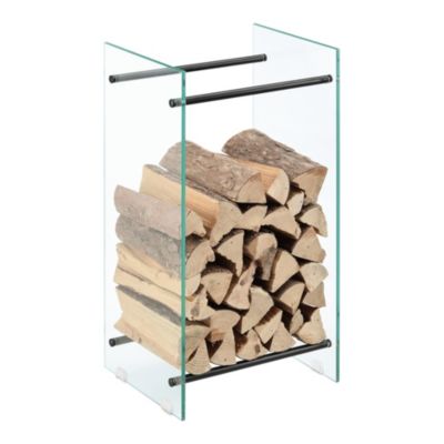 Kaminholzregal aus Glas in verschiedenen Größen Feuerholzständer