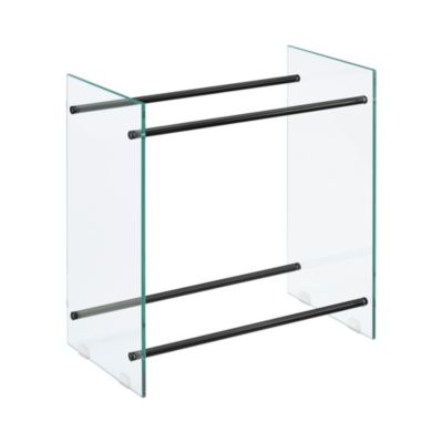Kaminholzregal aus Glas in verschiedenen Größen Feuerholzständer