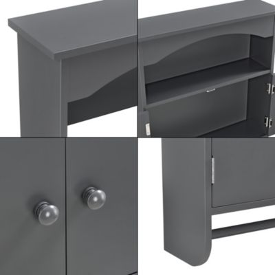 Badezimmerschrank 61x53x15cm mit Handtuchhalter Wandschrank Schrank in