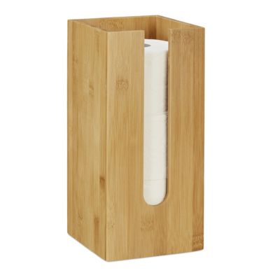 Stehender Bambus Toilettenpapierhalter Rollenhalter Klopapierhalter ohne 