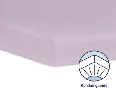 Spannbetttuch Jersey 90X40 FLIEDER NEU 