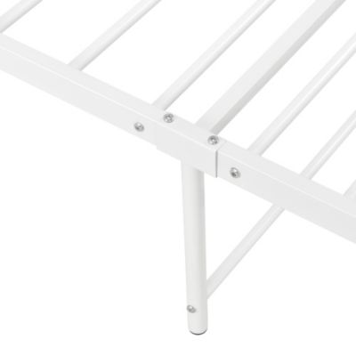 Metallbett 90x200cm mit Kopf- und Fußteil Tagesbett mit Lattenrost