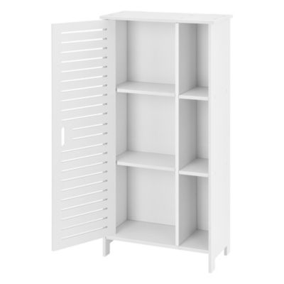 Badezimmerschrank 96x48x24cm Badschrank Ablage Beistellschrank WPC in