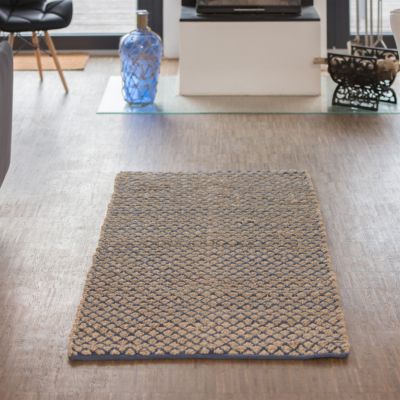 Teppich Jute, braun, relaxdays yomonda