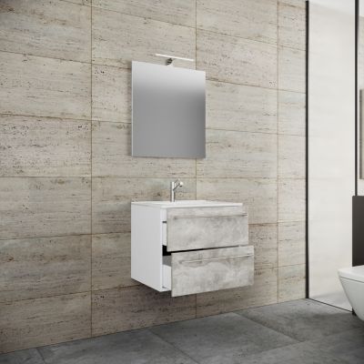 3-tlg. Waschplatz Badmöbel Badezimmer Set Waschtisch Waschbecken