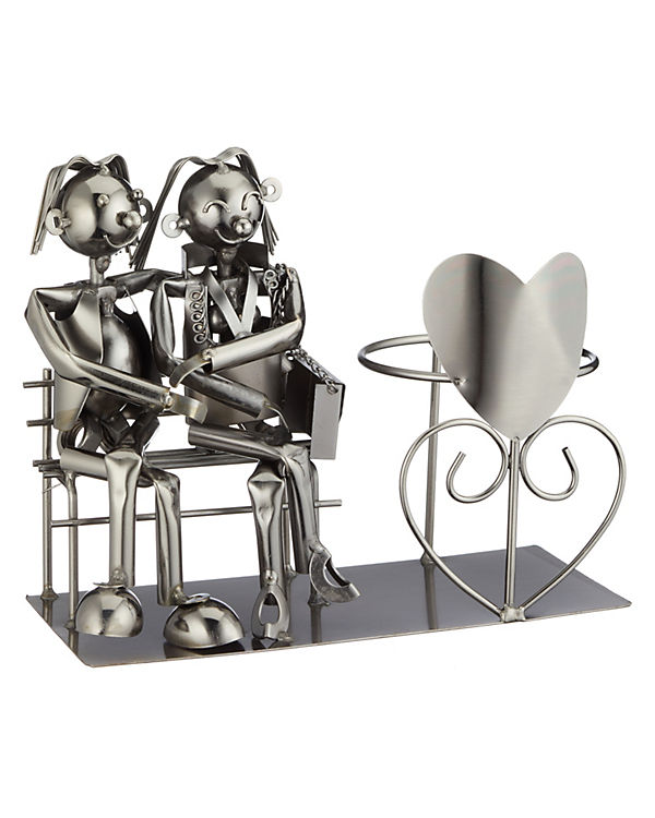HTI-Living Weinflaschenhalter Liebespaar silber | 04250648947595 HTI-Living Weinflaschenhalter Liebespaar silber | 04250648947595