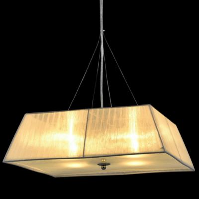 Deckenleuchte Weiß 4-fl. [45cmx45cm] Deckenlampe Lüster Hängeleuchte