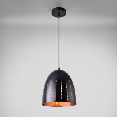 Hängeleuchte Metall Schwarz Deckenleuchte Leuchte Pendelleuchte Design