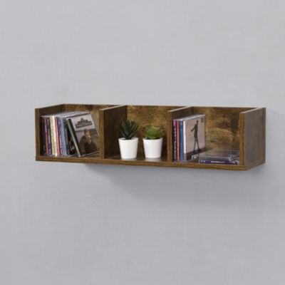 Wandregal Hängeregal mit 3 Ablagen Schweberegal 75x17x17cm Wandboard in