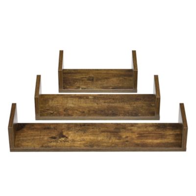 3er Set Schweberegal Wandregal 3-teilig Hängeregal Ablage Wandboard in