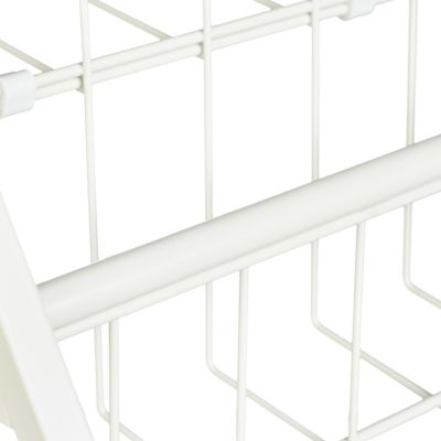 XL Zeitschriftenregal aus Metall, weiß, relaxdays | yomonda