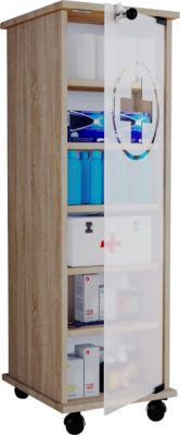 Medizinschrank Arzneischrank Erste Hilfe Medikamentenschrank Rollen