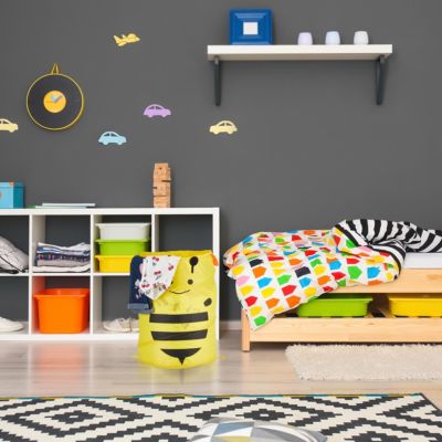 Pop-Up Wäschekorb für Kinder, gelb, relaxdays | yomonda