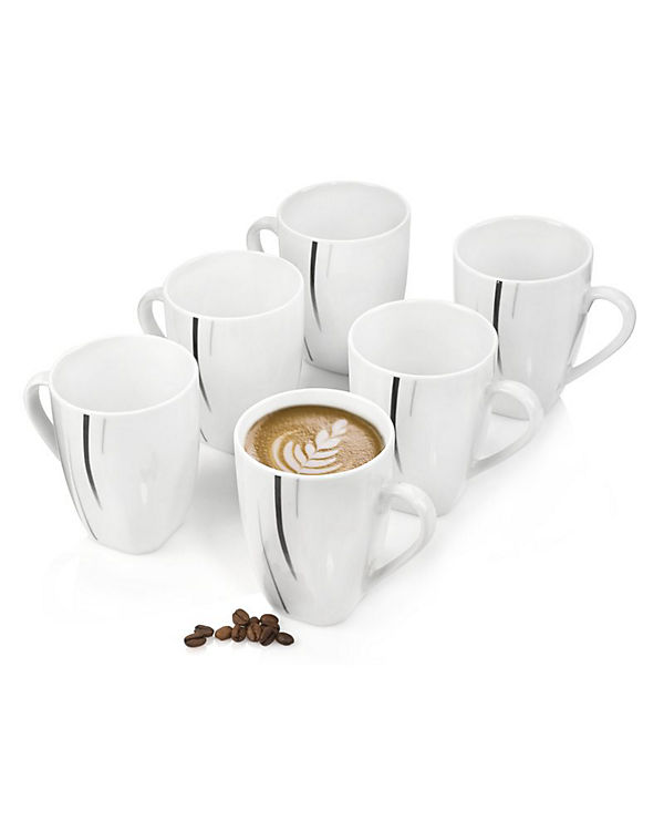 SÄNGER Kaffeebecher Bilgola Black Lines 6-tlg. Kaffeebecher weiß | 04251119422726 SÄNGER Kaffeebecher Bilgola Black Lines 6-tlg. Kaffeebecher weiß | 04251119422726