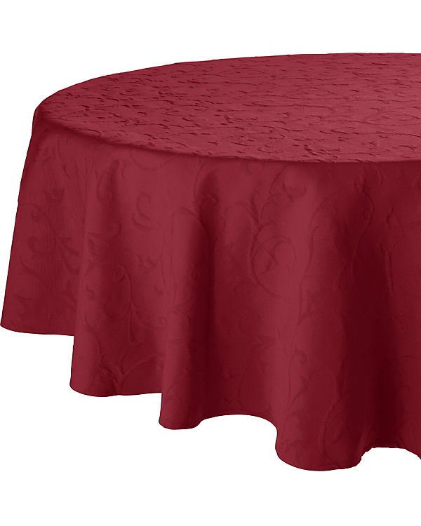 Erwin Müller Tischdecke Jacquard, Rips-Qualität Düsseldorf weinrot | 04049688046050 Erwin Müller Tischdecke Jacquard, Rips-Qualität Düsseldorf weinrot | 04049688046050
