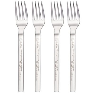 GRÄWE® Kuchengabeln Poesie silber | 04010094017958