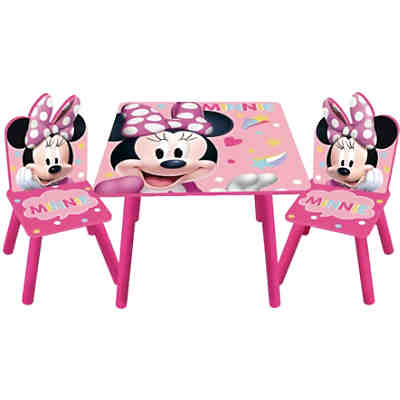 Kindersitzgruppe Minnie Mouse, Tisch & 2 Stühle
