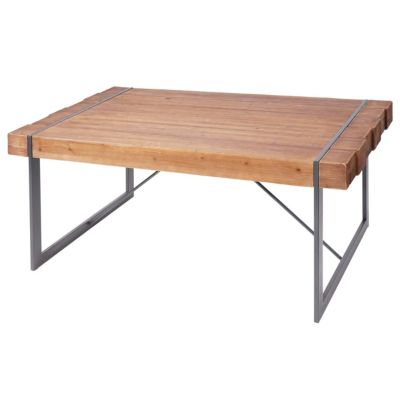 Esszimmertisch rustikal massiv, 80x160x90cm, braun, HWC Mendler | yomonda