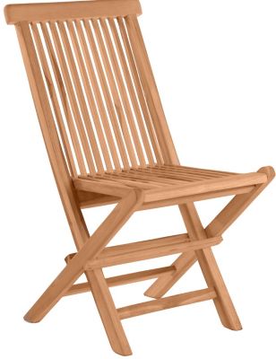 2er-Set Teakholz-Gartenstuhl, B47xT57xH89cm, beige, Möbilia | yomonda