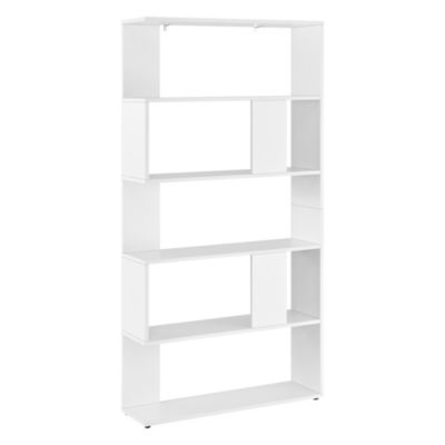 Bücherregal 159x80x24cm Standregal mit 5 Ablageflächen verschiedenen