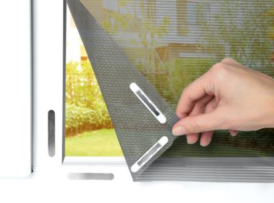 Moskitonetz mit Pollenschutz, 150x130cm, inkl. Fenster-Magnetbefestigung