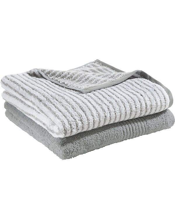 Erwin Müller Duschtuch 2er-Pack Frottier Konstanz silber Gr. 70 x 140 | 04049688825600 Erwin Müller Duschtuch 2er-Pack Frottier Konstanz silber Gr. 70 x 140 | 04049688825600