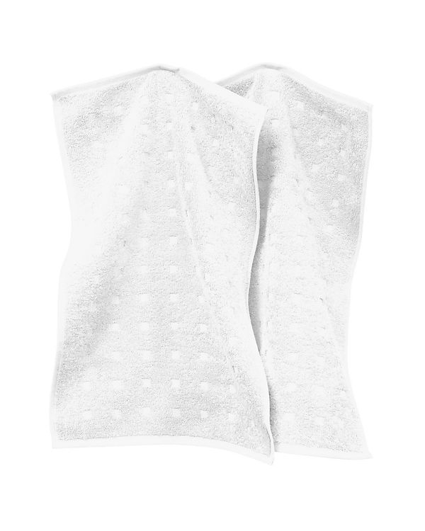 Möve Gästetuch 2er-Pack Quadretti weiß Gr. 30 x 50 | 04013165343949 Möve Gästetuch 2er-Pack Quadretti weiß Gr. 30 x 50 | 04013165343949