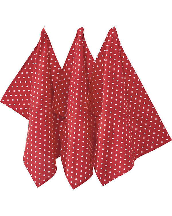 REDBEST Geschirrtuch 3er-Pack Baumwolle Orlando rot Gr. 50 x 70 | 04049688834411 REDBEST Geschirrtuch 3er-Pack Baumwolle Orlando rot Gr. 50 x 70 | 04049688834411