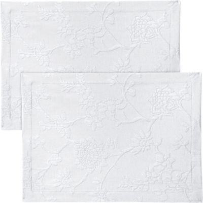 Erwin Müller Tischset  2er-Pack Jacquard Arnsberg weiß Gr. 35 x 50 | 04049688975824