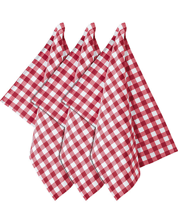 REDBEST Geschirrtuch 3er-Pack Baumwolle Nashville rot Gr. 50 x 70 | 04049688861264 REDBEST Geschirrtuch 3er-Pack Baumwolle Nashville rot Gr. 50 x 70 | 04049688861264