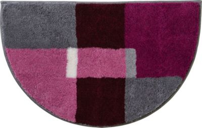 Erwin Müller Duschvorlage  halbrund Zagori violett Gr. 50 x 80 | 04049688954867