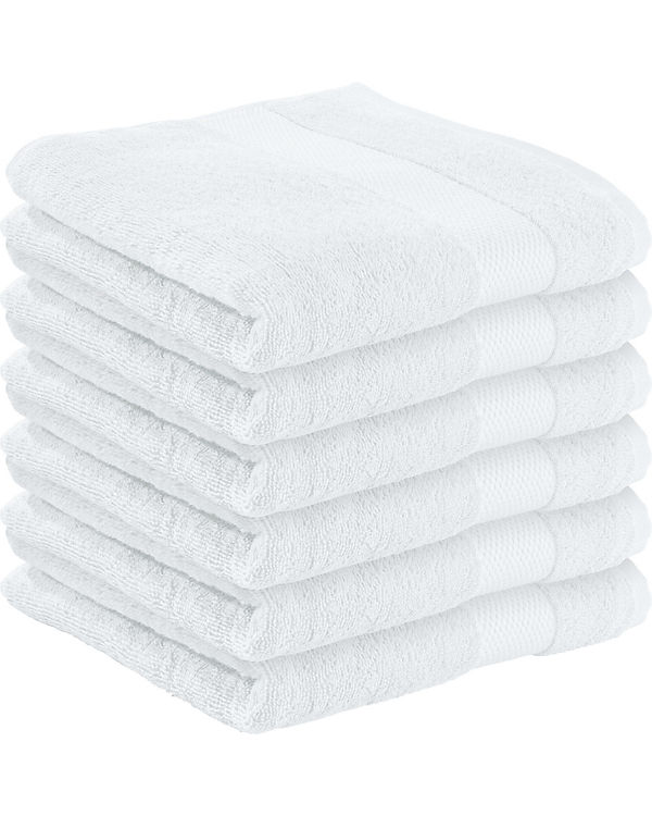 Erwin Müller Handtuch 6er-Pack Frottier Sindelfingen weiß Gr. 50 x 100 | 04062671025290 Erwin Müller Handtuch 6er-Pack Frottier Sindelfingen weiß Gr. 50 x 100 | 04062671025290
