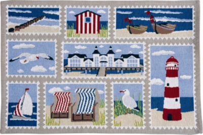 Sander Tischset  2er-Pack Gobelin Ocean View blau Gr. 32 x 48 | 04049688740491