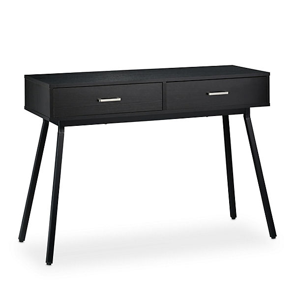 Schwarzer Konsolentisch mit Schubladen, schwarz, relaxdays | yomonda