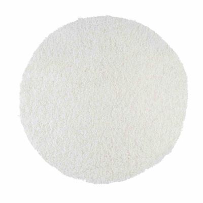 WohnDirect Premium Badezimmerteppich auch in Rund VIENNA kuschelig + rutschfest, Ø 70 cm weiß Gr. 70 x 70 | 09010014704215