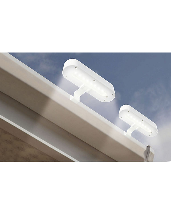 Näve 2er-Set LED Solar-Dachrinnenleuchte weiß | 04003222879139 Näve 2er-Set LED Solar-Dachrinnenleuchte weiß | 04003222879139