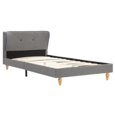 Bettgestell Bett Stoff, grau | yomonda