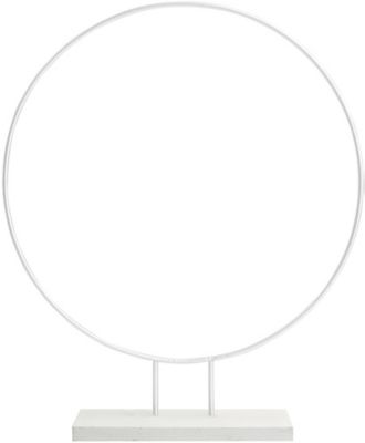Hotex „Deko-Objekt „“Drahtring““ mit Fuss, 30cm“ weiß | 04025492818205