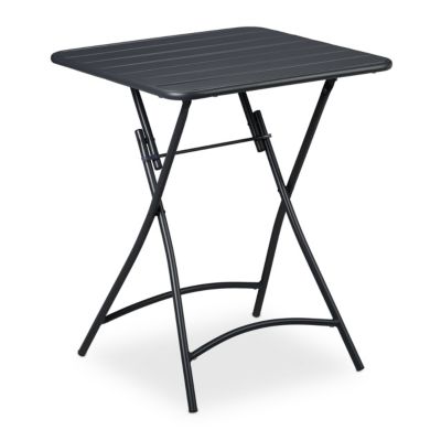 Metall Balkontisch klappbar, grau, relaxdays | yomonda